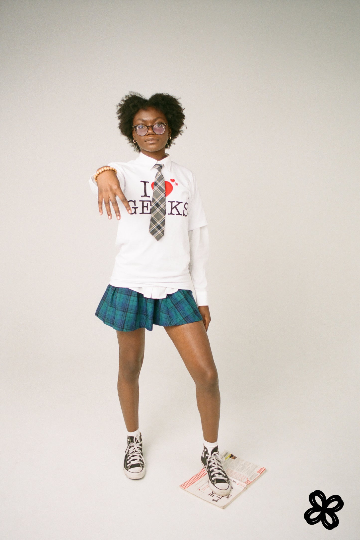 I LOVE GEEKS SHIRT-WHITE