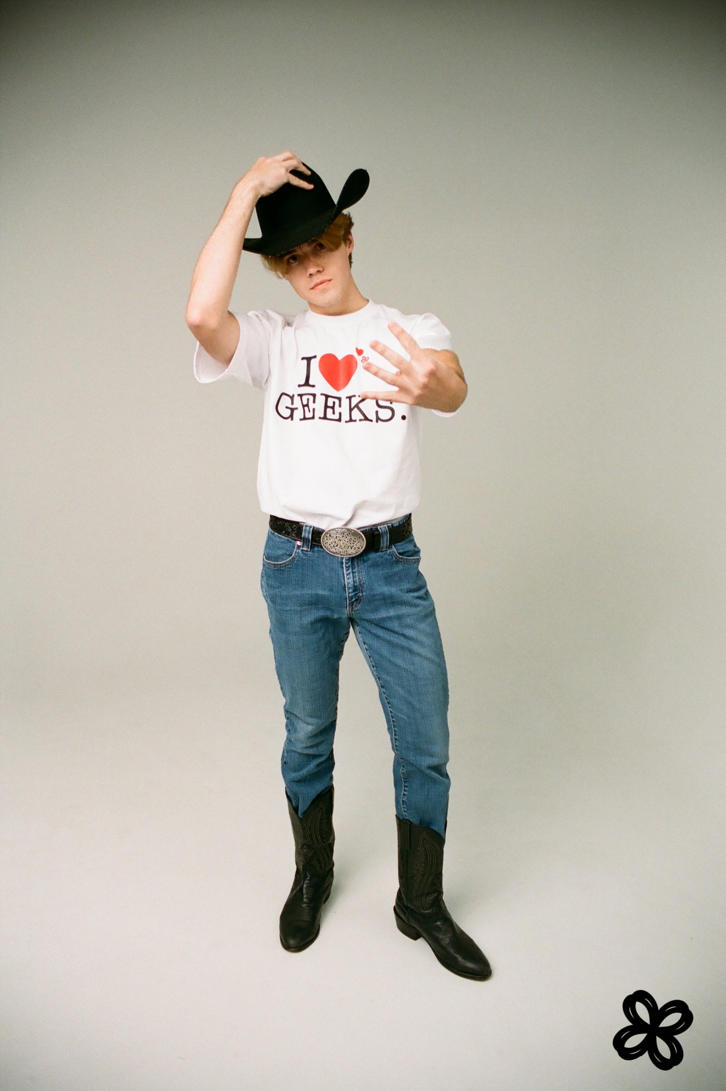 I LOVE GEEKS SHIRT-WHITE