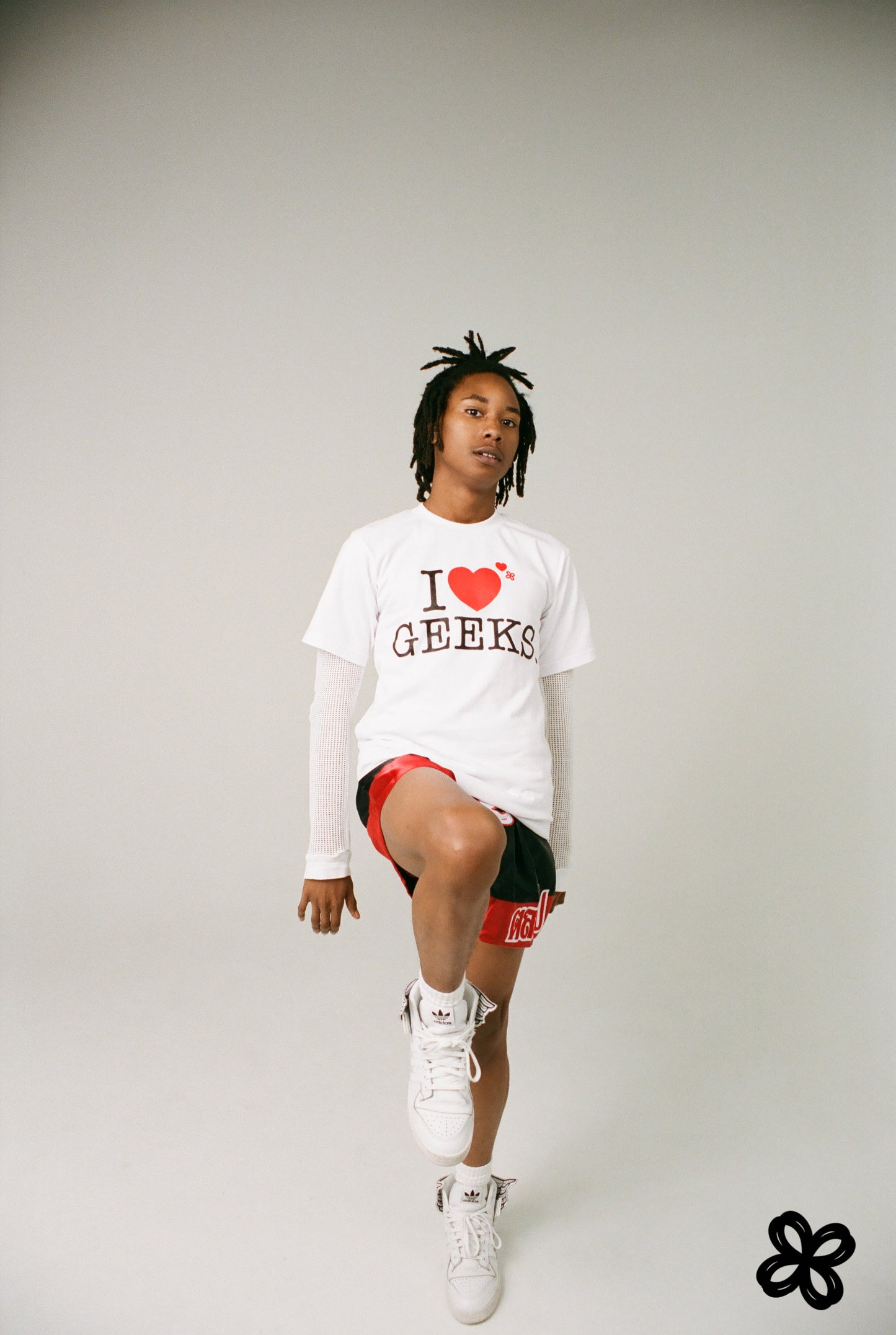 I LOVE GEEKS SHIRT-WHITE